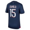 Original Fußballtrikot Paris Saint-Germain 2023-24 Danilo 15 Heimtrikot Für Herren